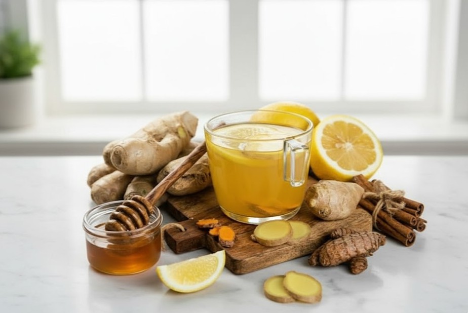 mật ong gừng chanh