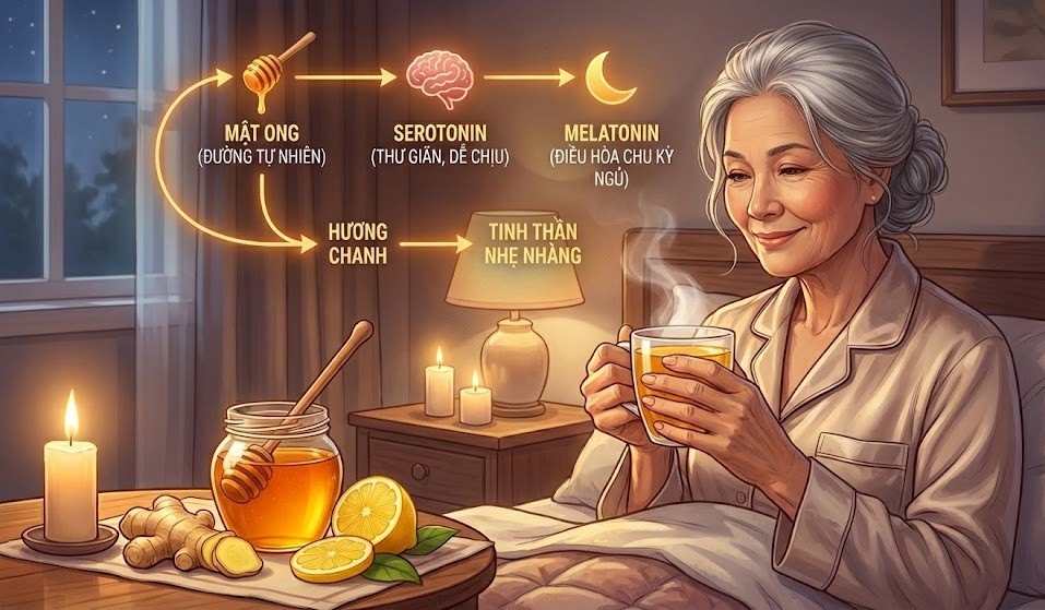 công dụng của mật ong gừng chanh