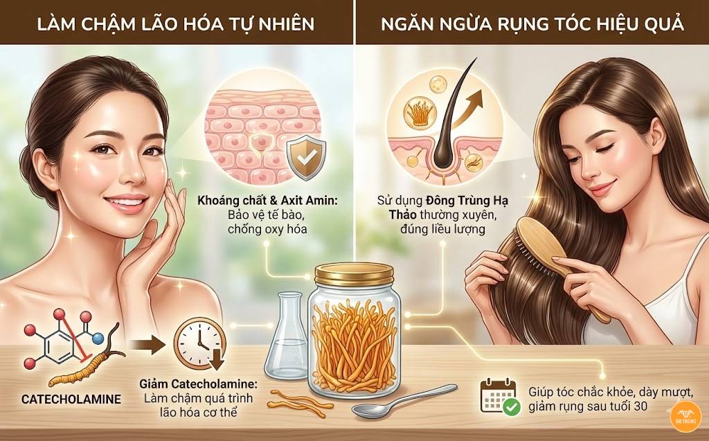 Đông trùng hạ thảo cho nữ giới
