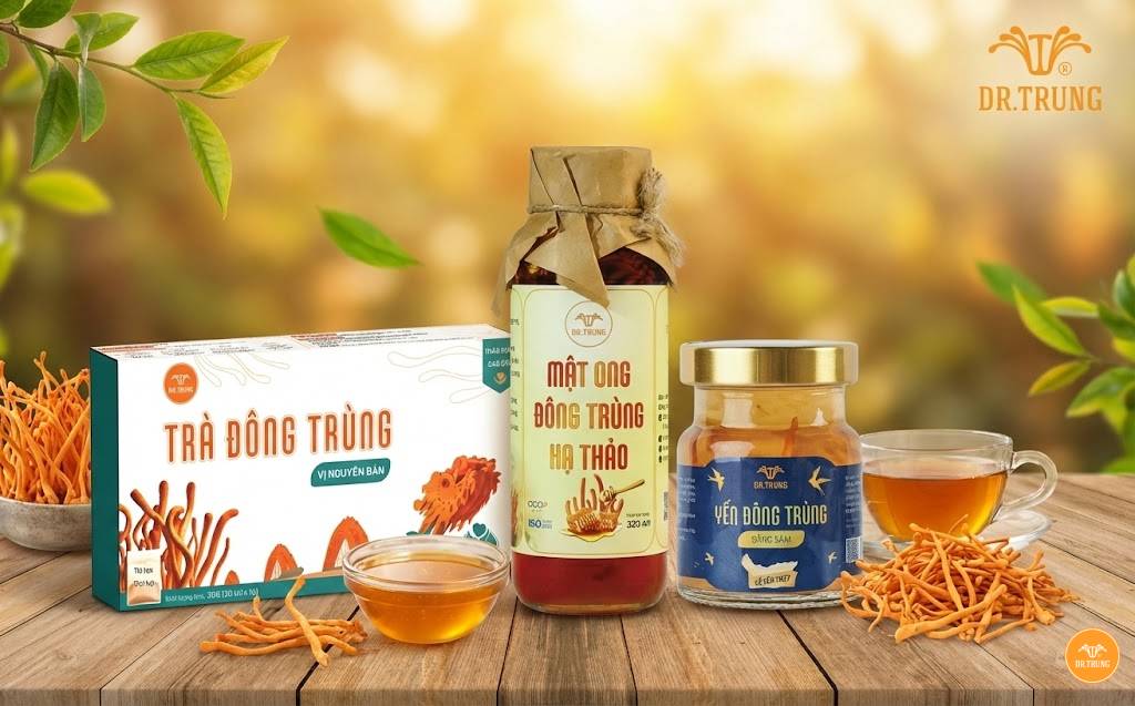 Các sản phẩm kết hợp đông trùng hạ thảo Dr. Trung