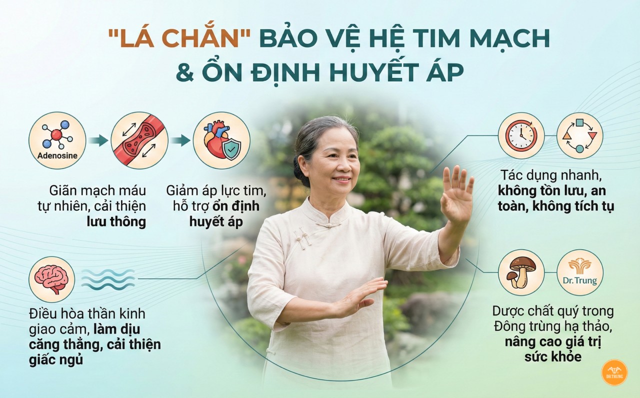 Adenosine trong đông trùng hạ thảo