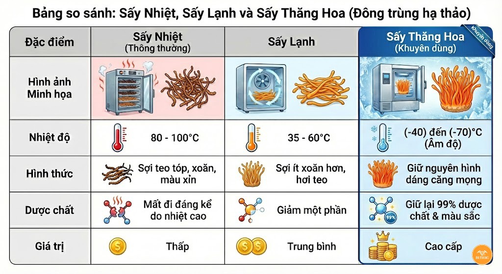 Cách nhận biết đông trùng hạ thảo chất lượng