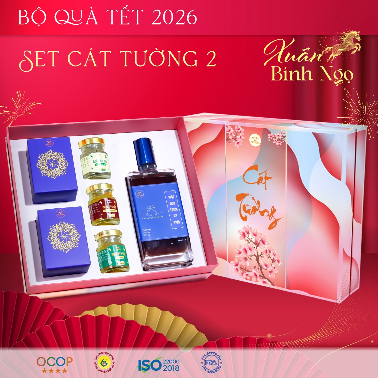 Set quà tết doanh nghiệp Đà nẵng - Đông Trùng Hạ Thảo