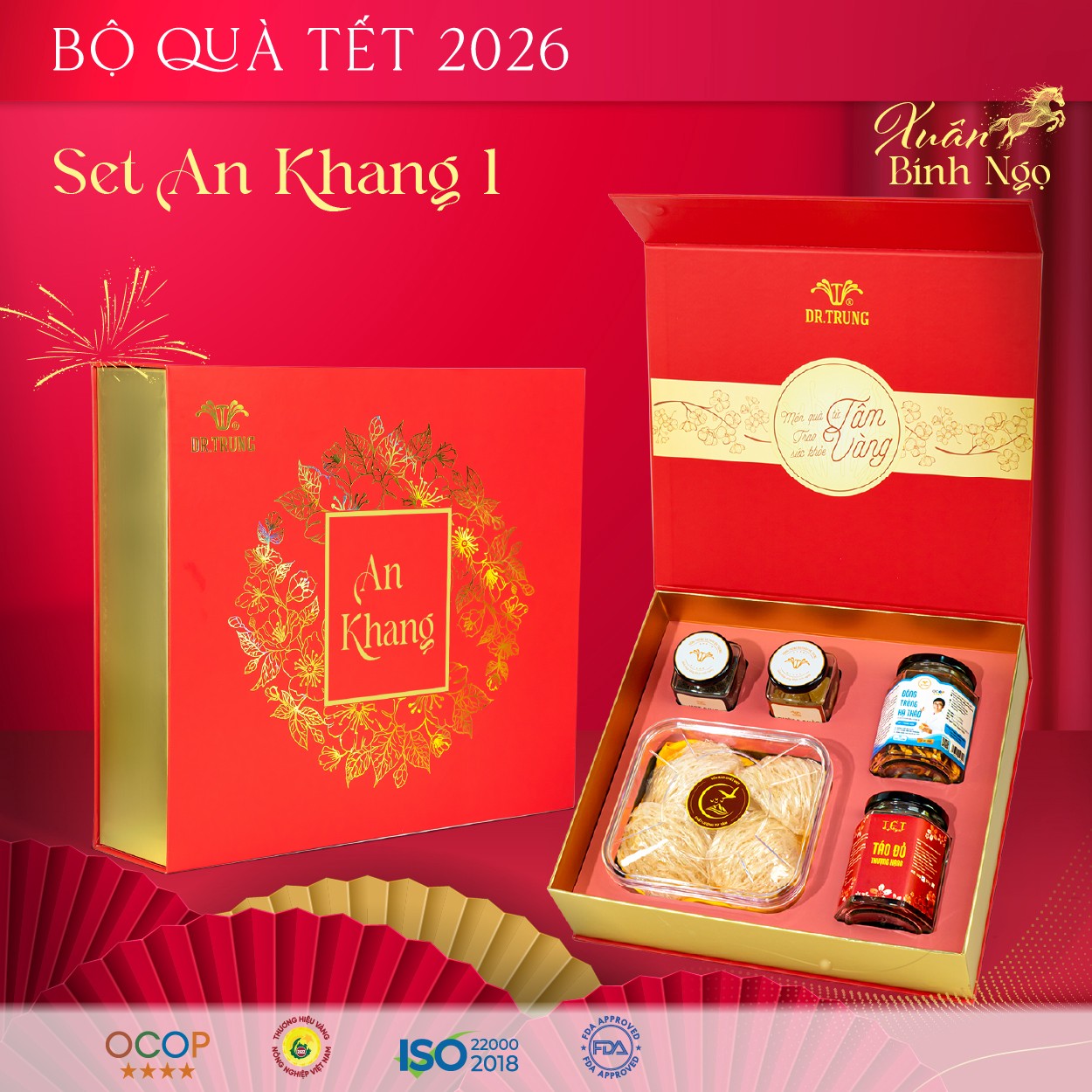 Quà Tết sức khỏe Đông trùng hạ thảo