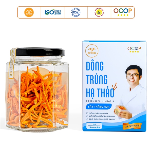 Đông trùng hạ thảo giá rẻ Đà Nẵng tiêu chuẩn 12g